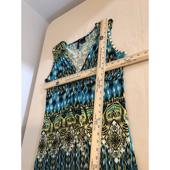 New Directions Women Dress Large Boho Vacation Resort Wear Sleeveless Pullover - Picture 9 of 9